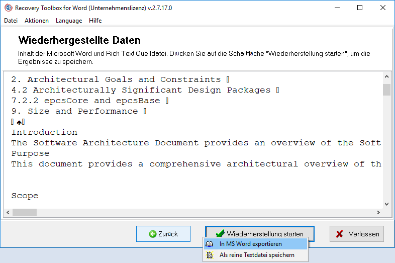 Microsoft Word Korrekturprogramm