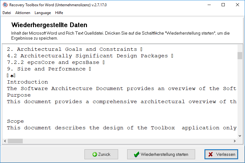beschädigte Microsoft Word-Dateien reparieren