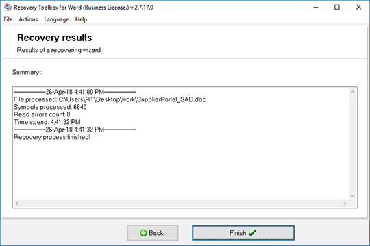 restore docx file