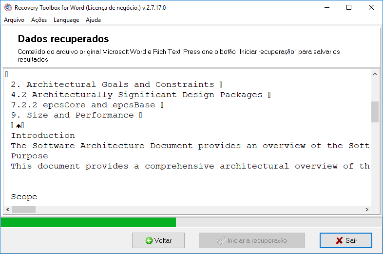 software de recuperação do ms office word