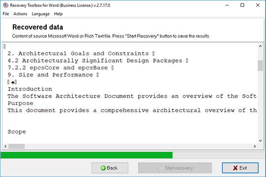 ms office word recovery software