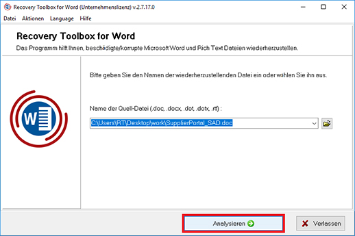 Word-Dokumente analysieren